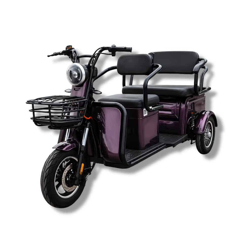 Triciclu Electric Persoane MoveEco 2 locuri P1-00 EEC | Fără Permis | 25 km/h