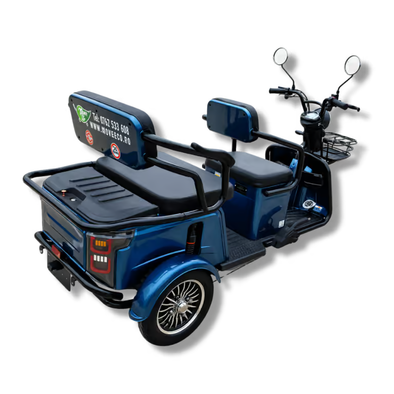 Triciclu Electric Persoane MoveEco 2 locuri P1-00 EEC | Fără Permis | 25 km/h