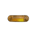 Catadioptru reflectorizant galben oval 73x23 mm