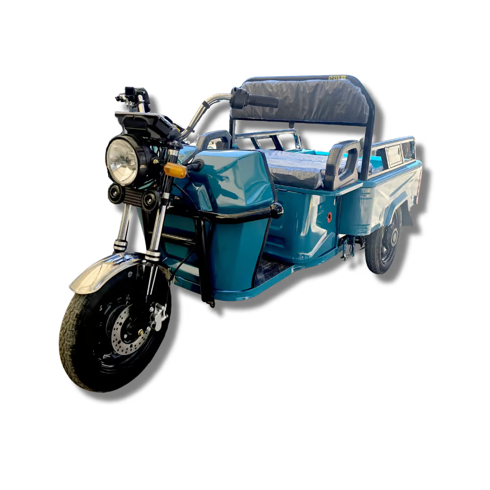 Triciclu Electric Model B03 | 60V/20Ah | 25km/H Fără Permis Albastru